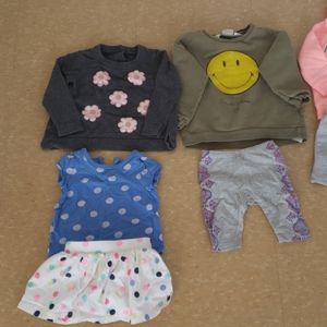 Baby girl 9-12 months clothes lot 15 pieces